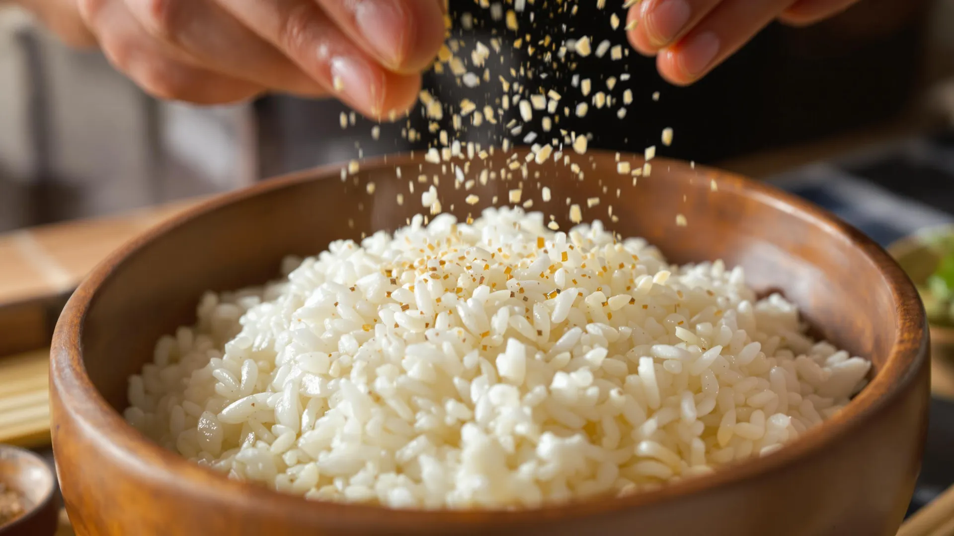 Un bol de riz japonais assaisonné