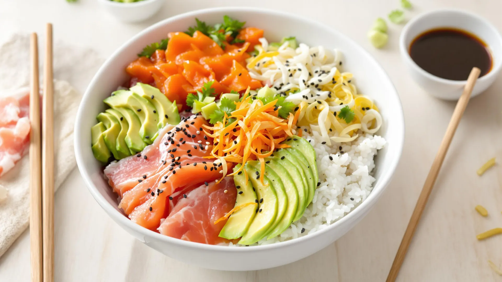 Un beau bowl de sushis facile et rapide à faire